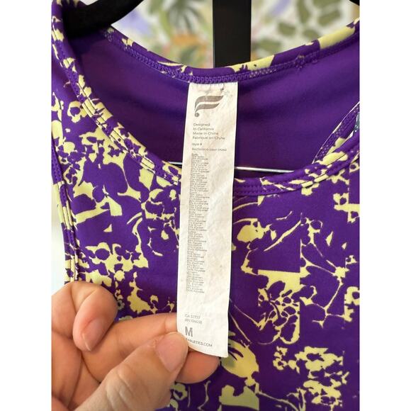 Fabletics Deva Midi Medium Impact Sports Bra Floral Breakdown Womens Size Medium - Picture 8 of 9